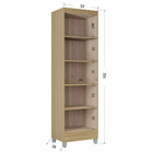 Armário Multiuso Com Pés 2 Portas Slim Poquema