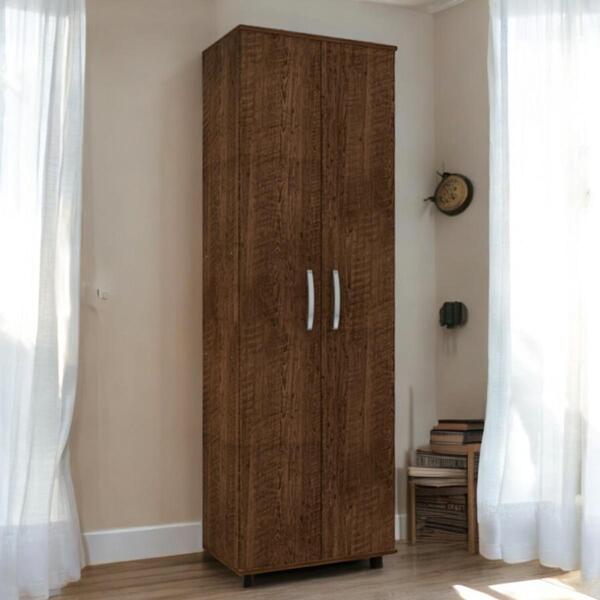 Armário Multiuso Com Prateleiras Sofisticado Topázio Malbec