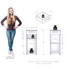 Armário Multiuso Com Rodizio 1 Porta 1 Gaveta Clean Branco