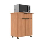 Armário Multiuso Com Rodizios 2 Portas 1 Gaveta Freijó