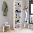 Armário Multiuso Com Sapateira Reflexo 1 Porta Espelhada Bran