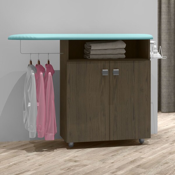 Armário Multiuso Com Tábua De Passar Passadeira Bianca 2 Port