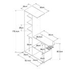 Armário Multiuso Com Tábua De Passar Veneza - Branco