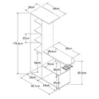 Armário Multiuso Com Tábua De Passar Veneza - Branco