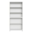 Armário Multiuso Cozinha Americana Com Porta De Vidro Branco/