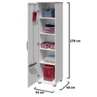 Armário Multiuso Cuiabá 01 Porta Arte Móveis Branco