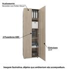 Armário Multiuso Curitiba 2 Portas E 5 Nichos - Amadeirado