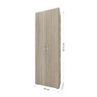 Armário Multiuso Curitiba 2 Portas E 5 Nichos - Amadeirado