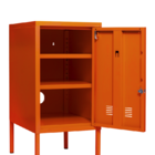 Armário Multiuso De Aço + Chave marrom