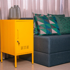 Armário Multiuso De Aço C/ Chave amarelo