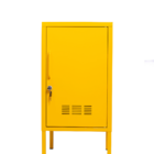 Armário Multiuso De Aço C/ Chave amarelo