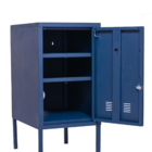 Armário Multiuso De Aço C/ Chave azul Escuro
