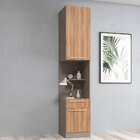 Armário Multiuso De Canto Direito Com 02 Portas E 01 Gaveta S