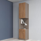 Armário Multiuso De Canto Esquerdo Com 02 Portas E 01 Gaveta