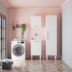 Armário Multiuso De Lavanderia Em Aço Branco Max Cozimax