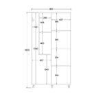 Armário Multiuso Ditália 2 Portas Com Rodízios Ar-70 Branco