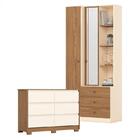 Armário Multiuso Doha E Cômoda Ravenna Ambiente Nature Off Wh