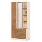 Armário Multiuso Doha E Cômoda Ravenna Ambiente Nature Off Wh