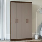 Armário Multiuso Dueto 4 Portas 8 Prateleiras Coffee Fumê - D