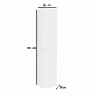 Armário Multiuso Duo 1 Porta Branco - Telasul