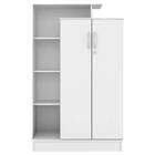 Armário Multiuso Elite 2 Portas 6 Prateleiras Branco Tana Dec