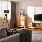 Armário Multiuso Em Madeira Maciça Com 3 Gavetas E 2 Porta De