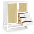 Armário Multiuso Em Madeira Maciça Com 3 Gavetas E 2 Porta De