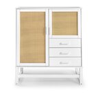 Armário Multiuso Em Madeira Maciça Com 3 Gavetas E 2 Porta De