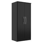 Armário Multiuso Em Mdp 2 Portas Regente Preto