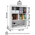 Armário Multiuso Escritório 2 Portas 2 Prateleiras Advantage