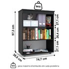 Armário Multiuso Escritório 2 Portas 2 Prateleiras Advantage