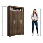 Armário Multiuso Escritório Nt4040 Com 4 Portas E Nicho Com P