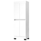 Armário Multiuso Escritório Quarto 4 Portas Toquio Branco - R