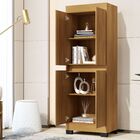 Armário Multiuso Escritório Quarto 4 Portas Toquio Carvalho -