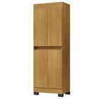 Armário Multiuso Escritório Quarto 4 Portas Toquio Carvalho -