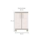 Armário Multiúso Excellence 2 Pt Bege 97 Cm