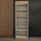 Armário Multiuso França 2 Portas 4 Prateleiras Off White/nogu