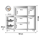 Armário Multiuso Fruteira E Nicho Micro-ondas 3 Portas Atenas