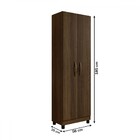 Armário Multiuso Ibiza 2 Portas 5 Prateleiras Com Chave Imbui