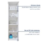 Armário Multiuso Jasmim 1 Porta Kaiki Móveis Branco