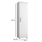 Armário Multiuso Jasmim 1 Porta Kaiki Móveis Branco