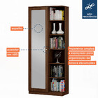 Armário Multiuso João Pessoa 1 Porta Com Espelho Valdemóveis