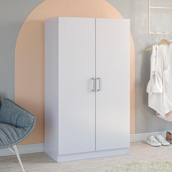 Armário Multiuso Kappesberg 2 Portas 3 Prateleiras Branco