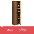 Armário Multiuso Laranjeiras 2 Portas 8 Prateleiras Castanho