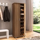 Armário Multiuso Laranjeiras 2 Portas 8 Prateleiras Castanho