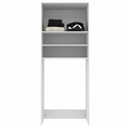 Armário Multiuso Lavanderia 2 Portas 3 Nichos Branco