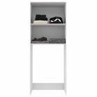 Armário Multiuso Lavanderia 3 Portas 2 Nichos Elite Branca