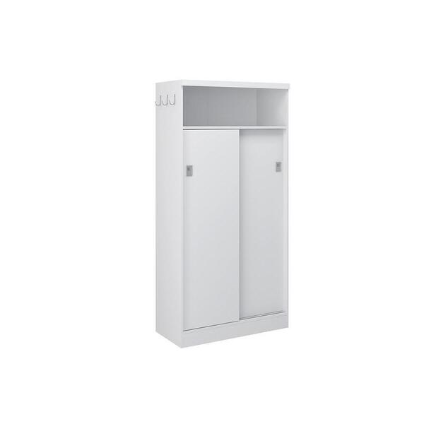 Armário Multiuso Lavanderia 528 C/ 2 Portas De Correr Branco