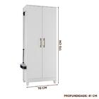 Armário Multiuso Lavanderia Branco Zide Shop Jm