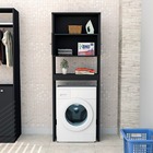 Armário Multiuso Lavanderia Slim C/ 2 Portas E 3 Prateleiras